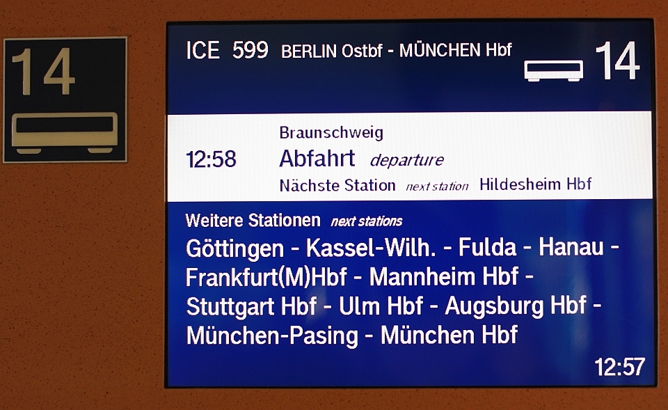 Deutsche Bahn ICE599, InterCity Express 599, Berlin to Frankfurt, fotoeins.com