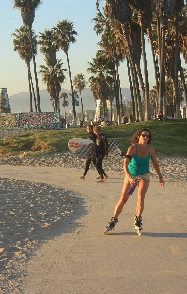 Venice Beach, promenade, Los Angeles, California, USA