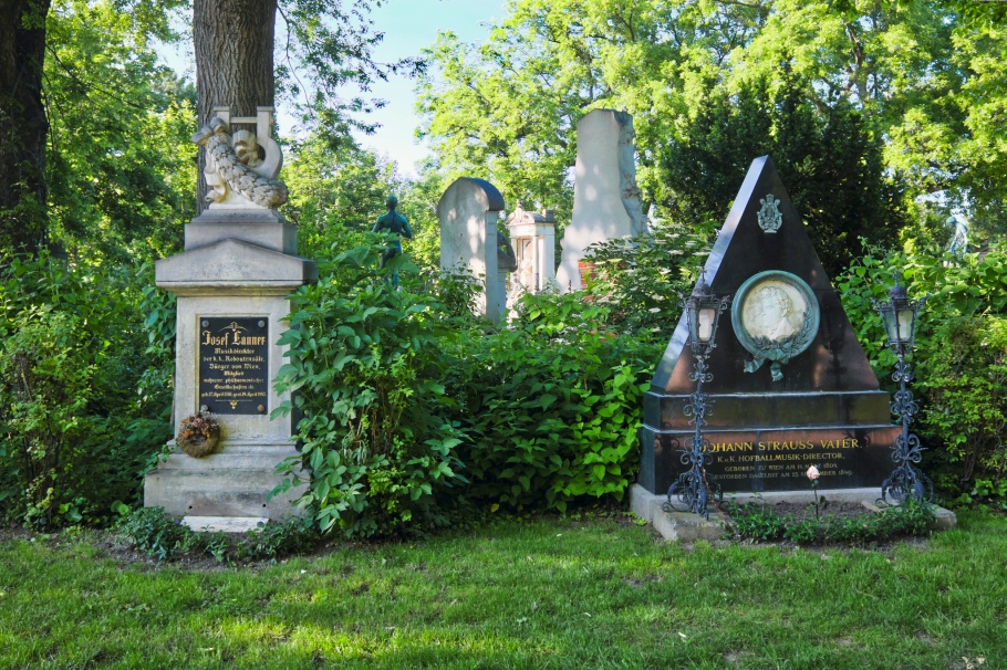 Josef Lanner, Johann Strauss I (Sr), Wiener Zentralfriedhof, Wien, Vienna, Austria, Österreich, fotoeins.com