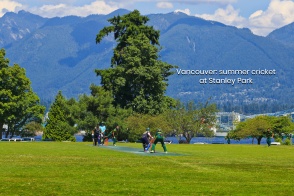 BCMCL, cricket, wicket, Brockton Oval, Brockton Pavilion, Stanley Park, Vancouver, BC, Canada, fotoeins.com
