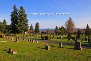 Lake View Cemetery, fall colours, autumn colours, Capitol Hill, Seattle, Washington, USA, fotoeins.com